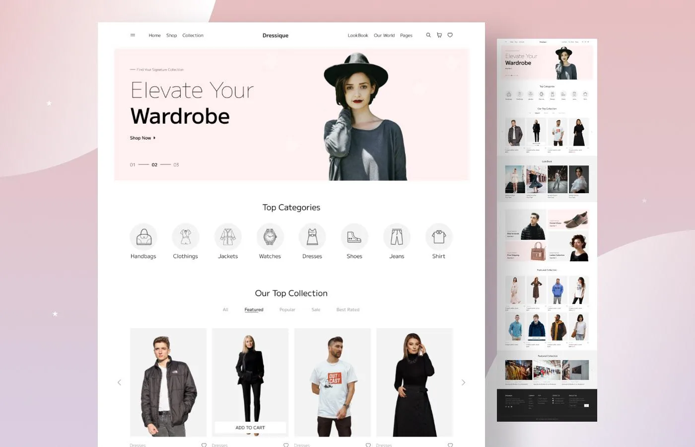 Fashion E-Commerce Website Design — Clothing Store by Felnath Web